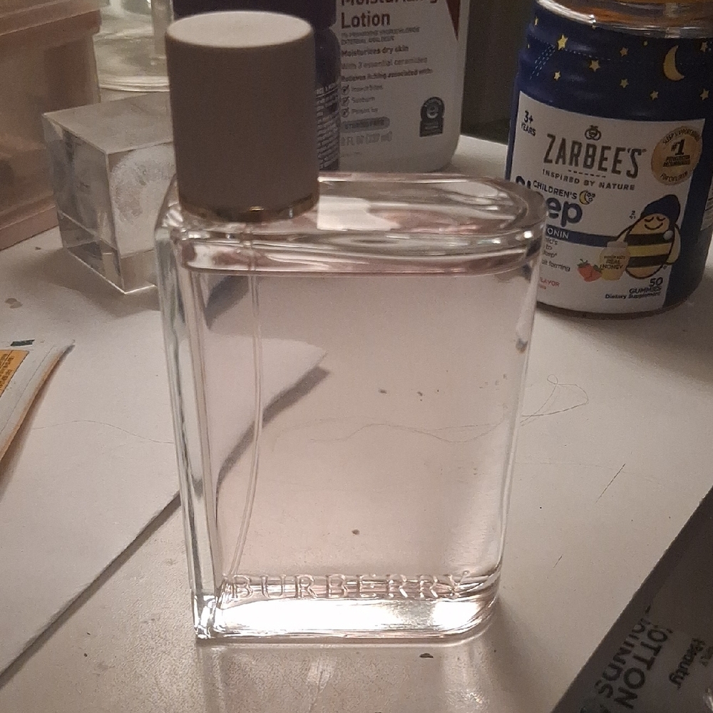 Burberry Transparent Glass Fragrance Bottle with Neutral Cap